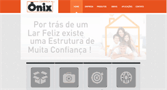 Desktop Screenshot of ceramicaonix.com.br
